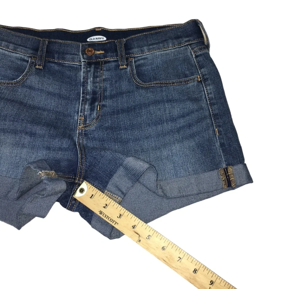 Old Navy Blue Denim Stretch Jean Shorts - Women’s Size 6 - Picture 7 of 12